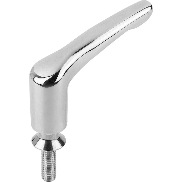 Adjustable Handle Hygienic Usit W. Collar Size:3 M08X40, Ss 1.4404 Polished, Comp:70 Epdm 291